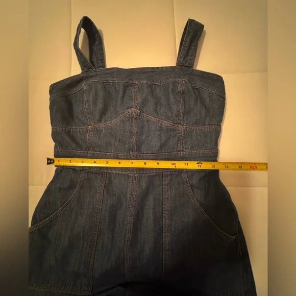 ANTHROPOLOGIE ET TWA Women's Blue
Chambray Wide Leg - Picture 12 of 16